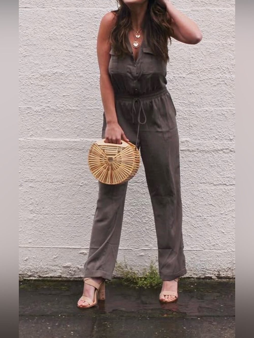 Olive Green Jump Suit